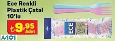 ECE RENKLİ PLASTİK ÇATAL ECE RENKLİ PLASTİK ÇATAL